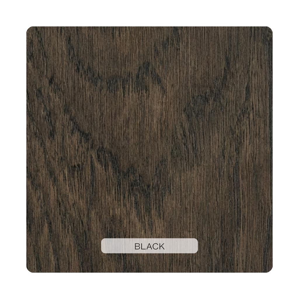 Timber finished with Oslek LED Hardwax Oil in Black