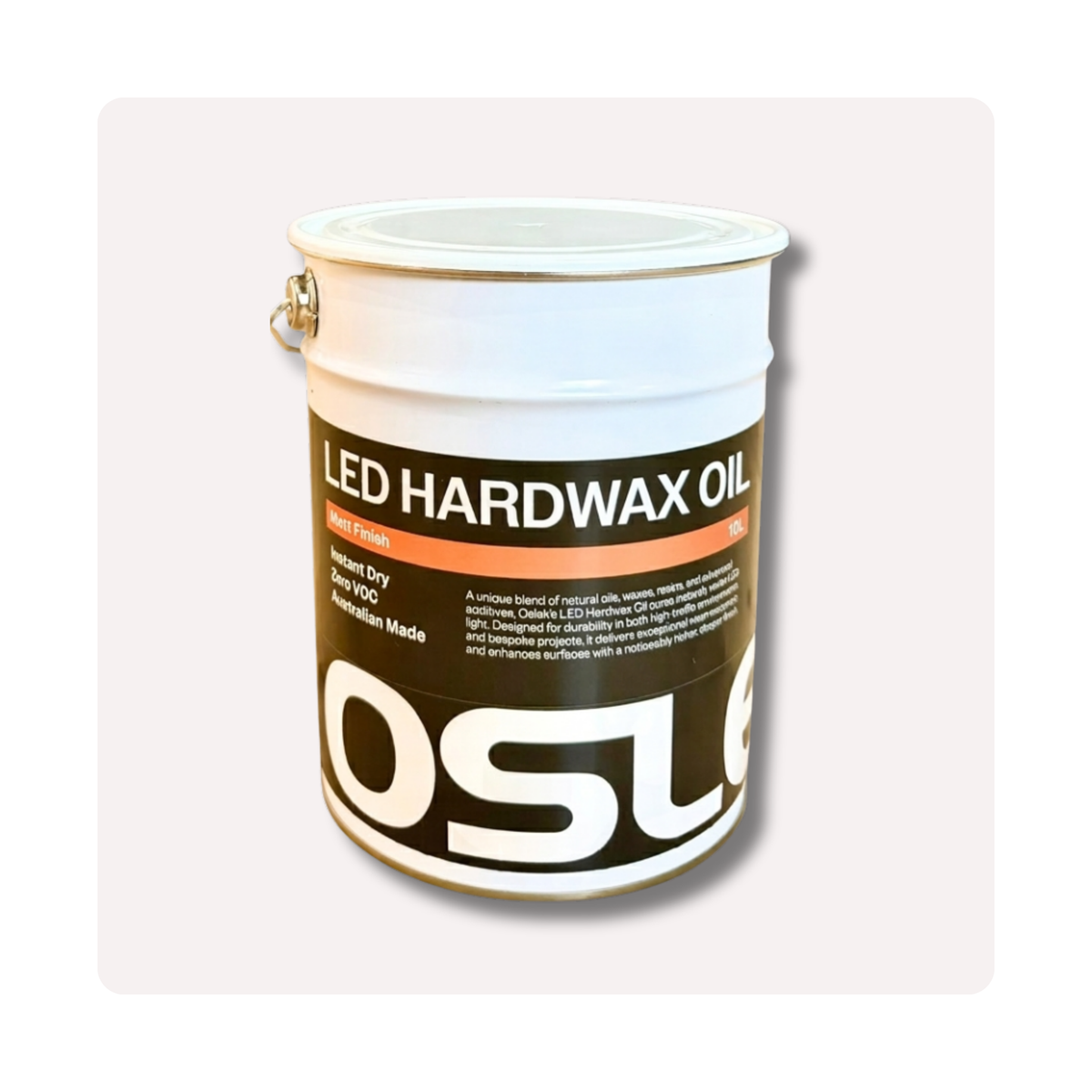 Oslek LED Hardwax Oil 10 litre tin