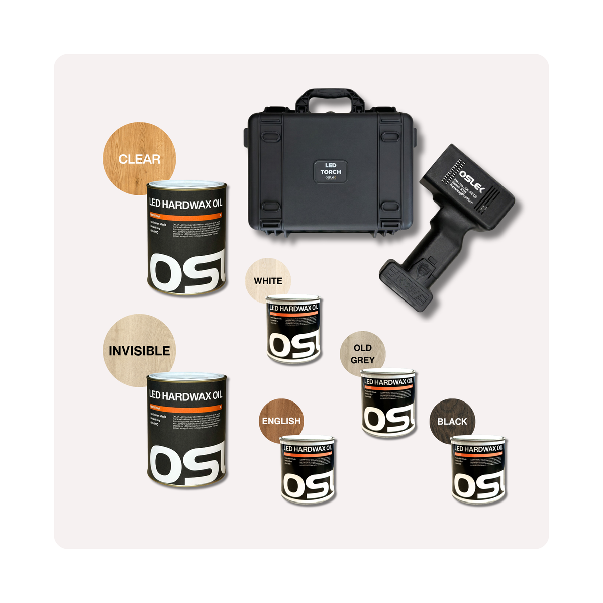 Oslek LED Hardwax Oil Signature Pack